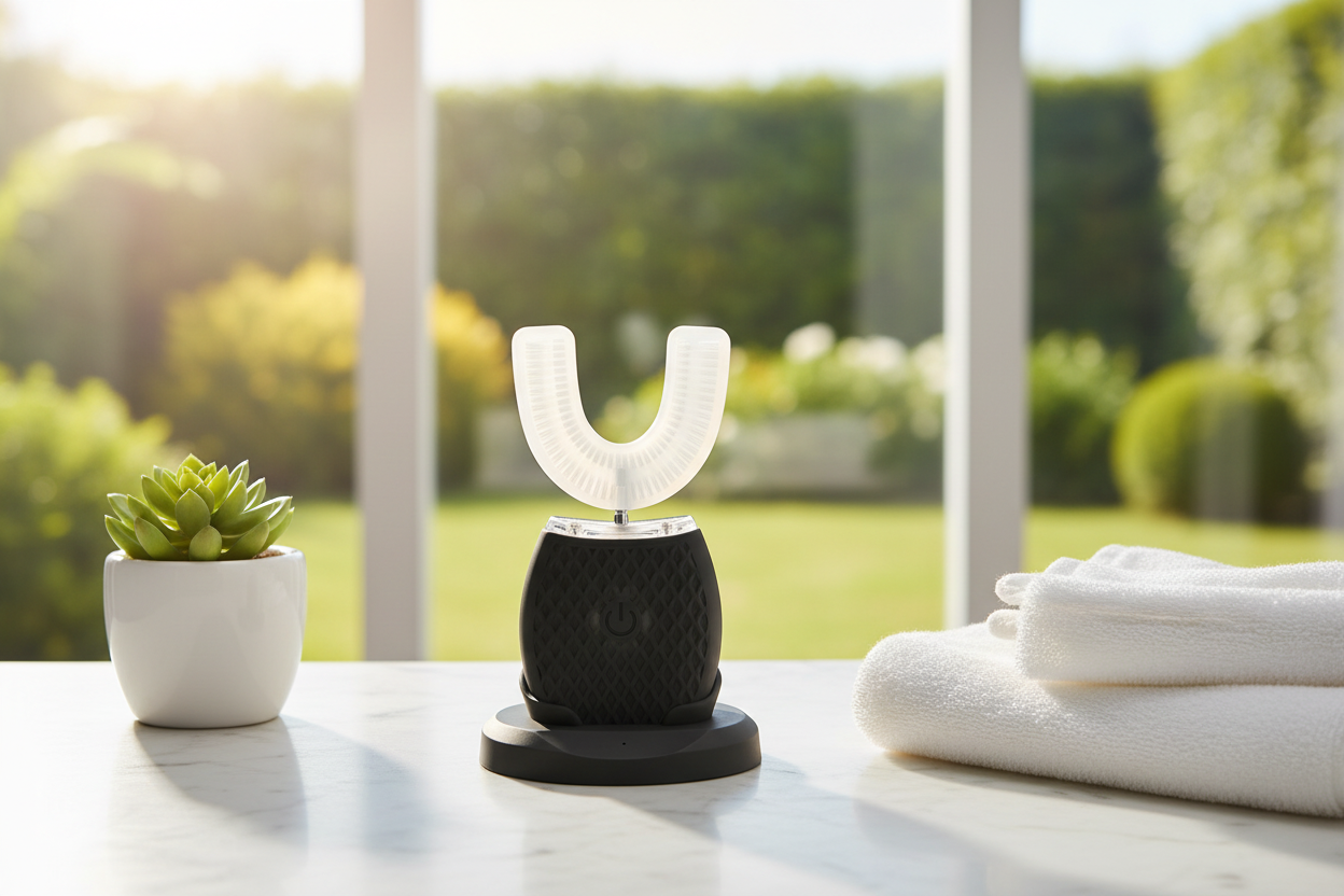 Dentra OmniBrush - Black marble counter