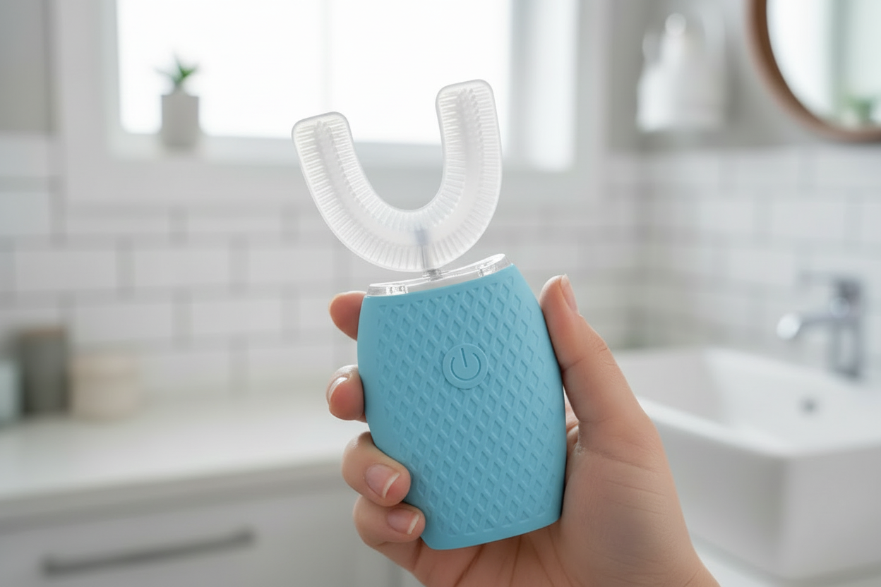 Dentra OmniBrush - Blue matching pink composition